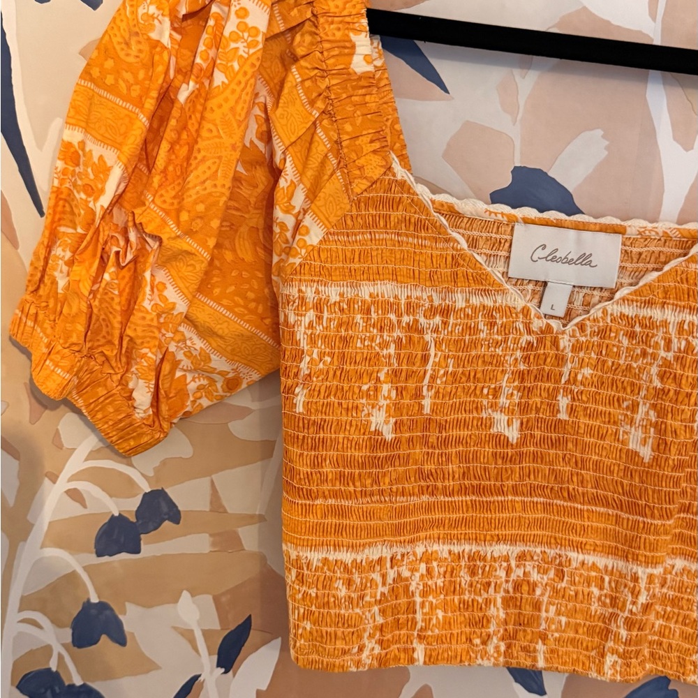 Cleobella Everly Smocked Top - L NWT